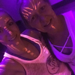 New Horizons Yoga - Kelly & Sharon at Party Yoga!