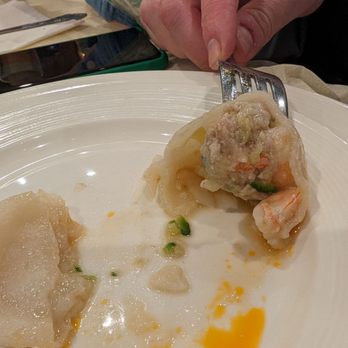 Golden Crab House - Inside of Pork and Shrimp Dumpling - Seafood Near Me - San Francisco, California