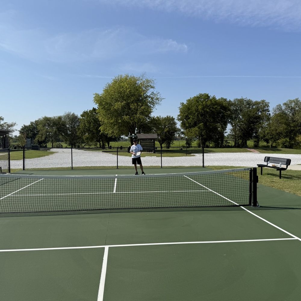 Fort Smith Riverfront RV Resort - Getting a little fun in with a game of pickleball before we headed back on the road. - RV Parks Near Me - Fort Smith, Arkansas Fort Smith Riverfront RV Resort - Getting a little fun in with a game of pickleball before we headed back on the road. - RV Parks Near Me - Fort Smith, Arkansas