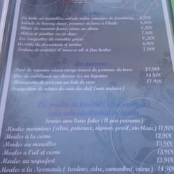 La Bonne Pâte - Le menu
