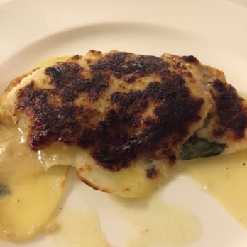 Da Valentino - Seabass (Branzino) with scalloped potatoes. - Italian Near Me - Venezia, VE Da Valentino - Seabass (Branzino) with scalloped potatoes. - Italian Near Me - Venezia, VE