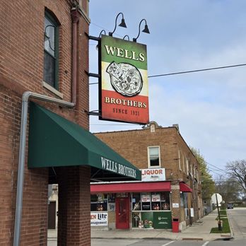 Wells Brothers Restaurant - Sign out front. - Pizza Near Me - Racine, Wisconsin Wells Brothers Restaurant - Sign out front. - Pizza Near Me - Racine, Wisconsin