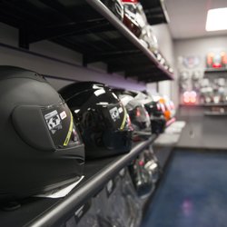 All Cycle - Lots of helmets to try on to find your right one.