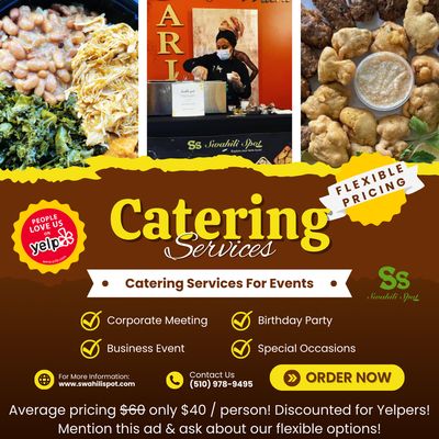Large & Small, All Events Welcome! - Party Catering Event Catering Wedding Catering Food Truck for Hire Private Parties Catering Big Groups Catering Small Groups Catering Large & Small, All Events Welcome! - Party Catering Event Catering Wedding Catering Food Truck for Hire Private Parties Catering Big Groups Catering Small Groups Catering