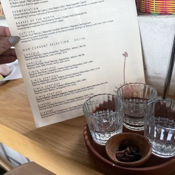 Clavel - Outliers mezcal flight - Bars Near Me - Baltimore, Maryland