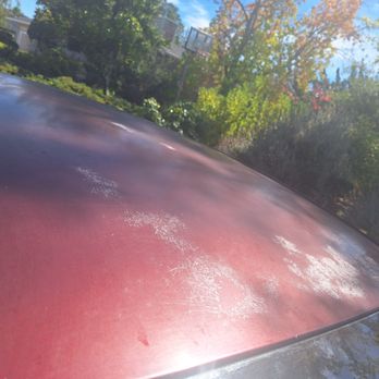Classic Car Wash - There was NO damage to the back of the car here prior to taking it to the car wash. So sad! - Car Wash Near Me - Saratoga, California