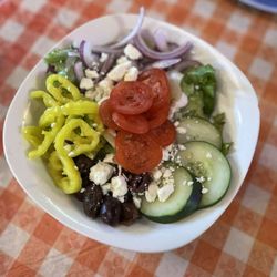 Mystic Mountain Pizza - 1/2 Greek Salad
