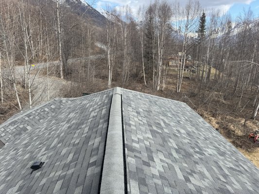 Storm Gray Malarkey - This was a 2700 square foot re roof which included new ice and water shield, plywood, drip edge, shingles and vents! Storm Gray Malarkey - This was a 2700 square foot re roof which included new ice and water shield, plywood, drip edge, shingles and vents!