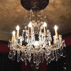 Restored chandelier that was totally damaged