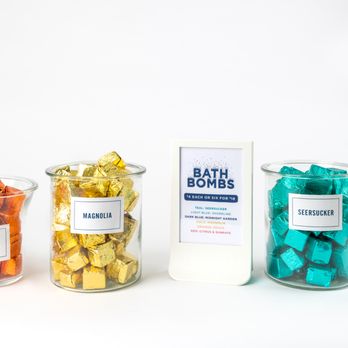 Salacia Salts - BathTime Rocks with these clay (kaolin from Georgia!) and shea butter bath bombs! - Cosmetics & Beauty Supply Near Me - Savannah, Georgia