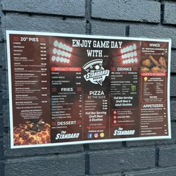 The Standard - Menu