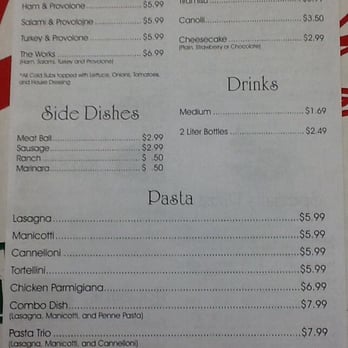 Italiano's - Take-out menu pg. 4 (Nov 2014) - Pizza Near Me - Temple, Texas