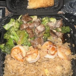 Ichiban Express - Steak and Shrimp hibachi lunch special