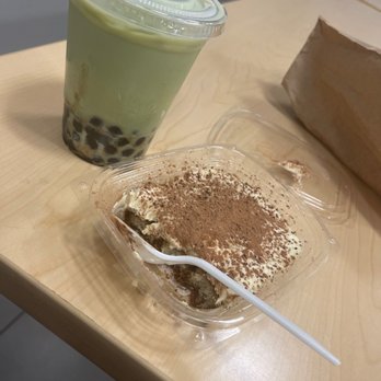 Kamurocho - Matcha rice with matcha popping boba and regular boba and the tiramisu is bomb.com - Shaved Ice Near Me - Pleasanton, California