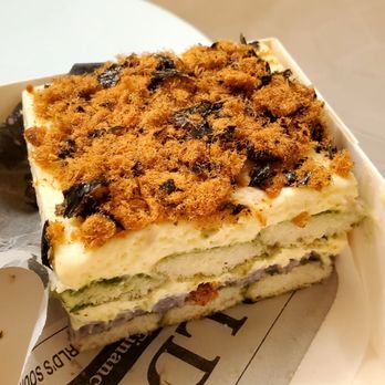 Cafe  2BY2 - Seaweed pork floss taro tiramisu - Desserts Near Me - New York, New York