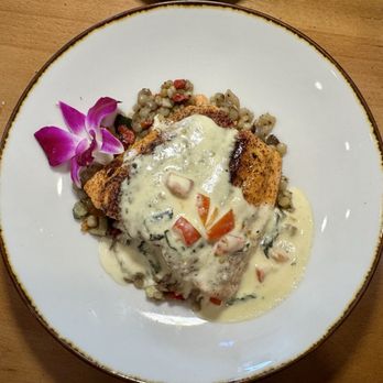 Seanna Tavern - The fish of the day: an excellent salmon dish. - Breakfast & Brunch Near Me - Corolla, North Carolina Seanna Tavern - The fish of the day: an excellent salmon dish. - Breakfast & Brunch Near Me - Corolla, North Carolina