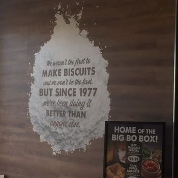 Bojangles' Famous Chicken 'n Biscuits - sign on the wall - Chicken Shop Near Me - Staunton, Virginia Bojangles' Famous Chicken 'n Biscuits - sign on the wall - Chicken Shop Near Me - Staunton, Virginia