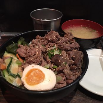Kuu - sukiyaki rice with miso soup - Ramen Near Me - New York, New York Kuu - sukiyaki rice with miso soup - Ramen Near Me - New York, New York