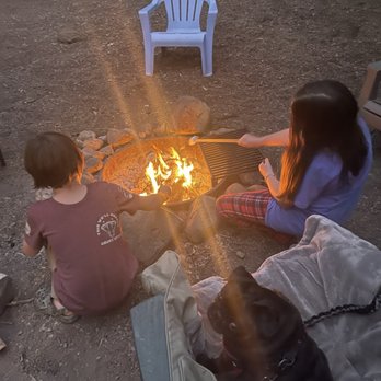 Lake Siskiyou - The fire-pit right outside the cabin. - RV Parks Near Me - Mt Shasta, California Lake Siskiyou - The fire-pit right outside the cabin. - RV Parks Near Me - Mt Shasta, California