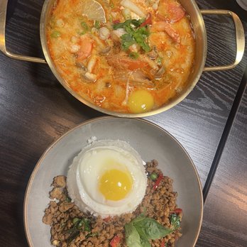 Kin Khao - Mama Tom Yum noodle soup and khao ga-pow gai - Thai Near Me - Monrovia, California