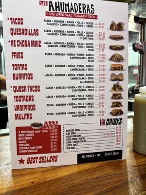 Menu photo 1 Las Ahumaderas Chula Vista, CA Menu photo 1 Las Ahumaderas Chula Vista, CA