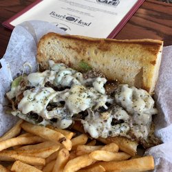 Roundabout Cafe - Philly cheese with Texas fries.
