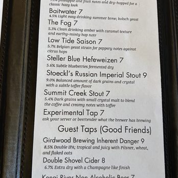 Tidewater Taphouse - IPA menu - New American Near Me - Seward, Alaska Tidewater Taphouse - IPA menu - New American Near Me - Seward, Alaska