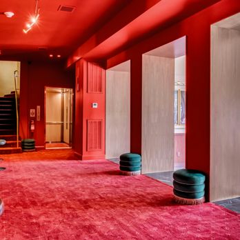 Day Elevator & Lift - Elevator installed at Sunset Theater--blending accessibility with the venue's bold, cinematic design. The door is open here. - Elevator Services Near Me - Mineola, New York Day Elevator & Lift - Elevator installed at Sunset Theater--blending accessibility with the venue's bold, cinematic design. The door is open here. - Elevator Services Near Me - Mineola, New York