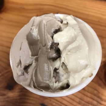 Yogurt Pump - Half eaten small- half Oreo, half butter pecan with Reeses - Ice Cream & Frozen Yogurt Near Me - Chapel Hill, North Carolina Yogurt Pump - Half eaten small- half Oreo, half butter pecan with Reeses - Ice Cream & Frozen Yogurt Near Me - Chapel Hill, North Carolina