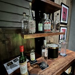 Aviation American Gin - The bar in Ryan's office