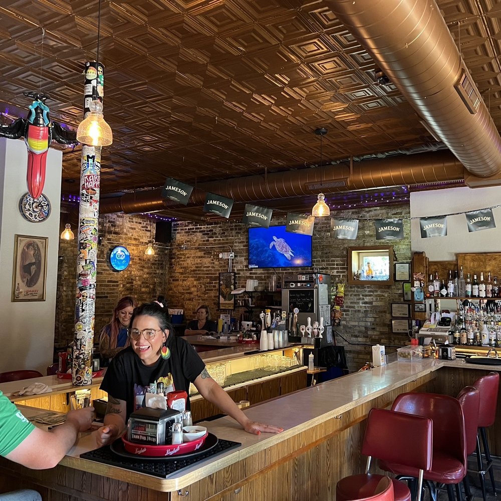 Union Park Tavern - two people sitting at the bar - American Near Me - Kenosha, Wisconsin Union Park Tavern - two people sitting at the bar - American Near Me - Kenosha, Wisconsin