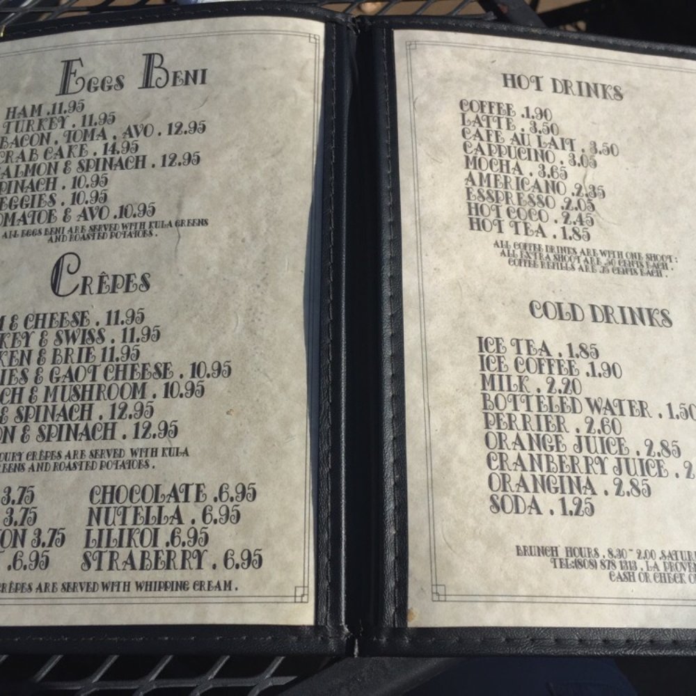 La Provence - Menu - French Near Me - Kula, Hawaii La Provence - Menu - French Near Me - Kula, Hawaii