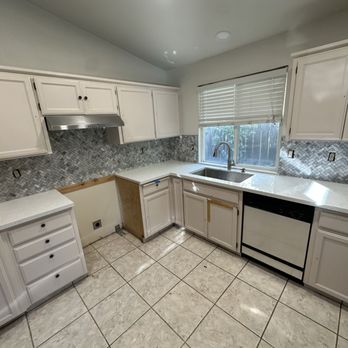 ACA Remodeling - New countertop in backsplash - General Contractors Near Me ACA Remodeling - New countertop in backsplash - General Contractors Near Me