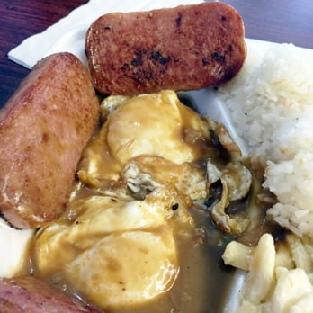 Top Restaurant - The Spam Moco with over-easy Eggs. Gravy isn't too thick and it's not too sweet. The Macaroni is a little meh, though. - Indonesian Near Me - Pasadena, California Top Restaurant - The Spam Moco with over-easy Eggs. Gravy isn't too thick and it's not too sweet. The Macaroni is a little meh, though. - Indonesian Near Me - Pasadena, California