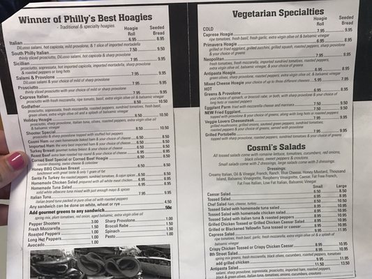 Menu photo 8 Cosmi's Deli Philadelphia, PA Menu photo 8 Cosmi's Deli Philadelphia, PA