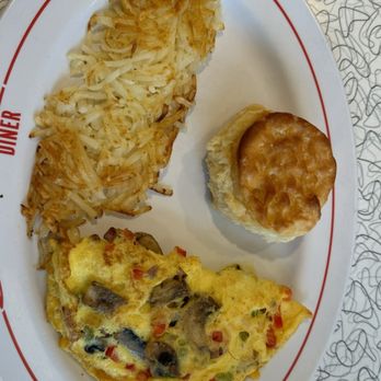 Sunliner Diner - Western omelet without ham, added mushrooms. - Diners Near Me - Pigeon Forge, Tennessee