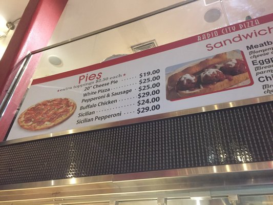 Menu photo 2 Radio City Pizza New York, NY Menu photo 2 Radio City Pizza New York, NY