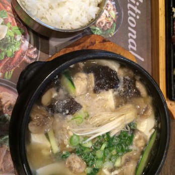 Tang Restaurant - Mushroom soft tofu soup - Korean Near Me - Flushing, New York Tang Restaurant - Mushroom soft tofu soup - Korean Near Me - Flushing, New York