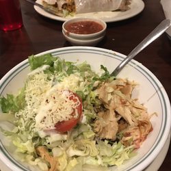 El Pariente Mexican Restaurant - Bowl platter with chicken and California burrito