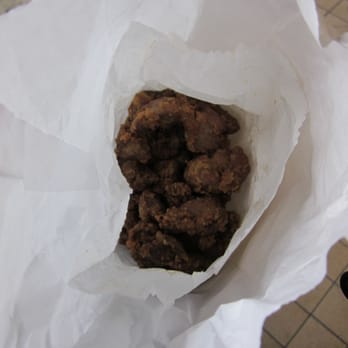 Chicken Valley - Peering into a white paper bag of fried chicken gizzards - Food Stands Near Me - Seattle, Washington Chicken Valley - Peering into a white paper bag of fried chicken gizzards - Food Stands Near Me - Seattle, Washington