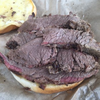 Natty Flat Smokehouse - BBQ brisket large sandwich - Barbeque Near Me - Lipan, Texas