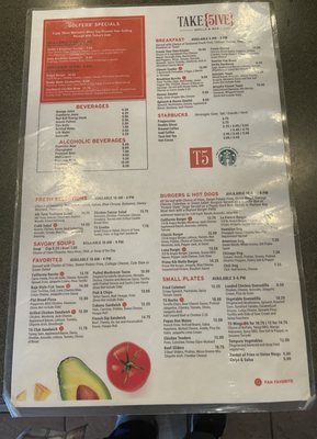 Menu photo 1 Take 5ive Grille & Bar Cypress, CA Menu photo 1 Take 5ive Grille & Bar Cypress, CA
