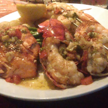 Red Lobster - The fabulous wood grilled salmon, loster and shrimp entree - Seafood Near Me - San Marcos, Texas