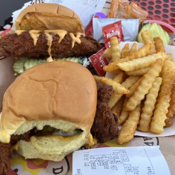 Dave's Hot Chicken - Dave's #2 2 Sliders w/ Fries - Chicken Shop Near Me - Seal Beach, California