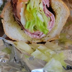 Frangella Italian Market - Inside a tasty Italian sub.