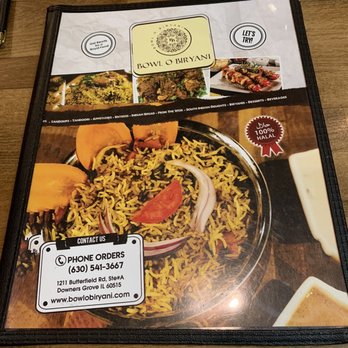Bowl O Biryani - Menu - Indian Near Me - Downers Grove, Illinois