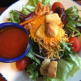 Salad:  chilled, crisp and tasty.