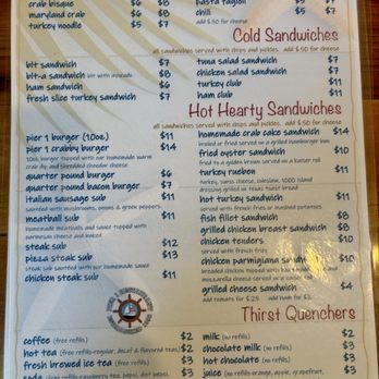 Pier 1 Restaurant - Menu - Breakfast & Brunch Near Me - North East, Maryland