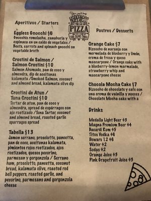 Menu photo 3 La Masa Pizzeria Conceptual San Juan, PR Menu photo 3 La Masa Pizzeria Conceptual San Juan, PR
