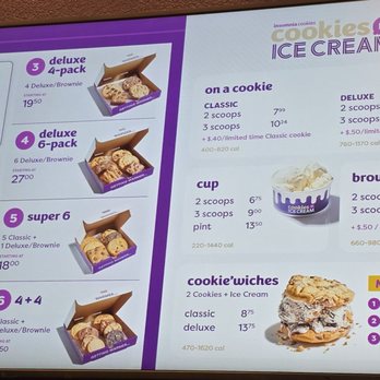 Insomnia Cookies - Menu - Desserts Near Me - Las Vegas, Nevada